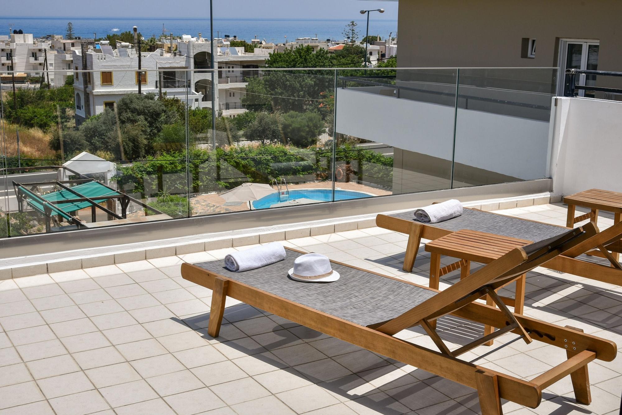 Iraklis Apartments Stalida Esterno foto